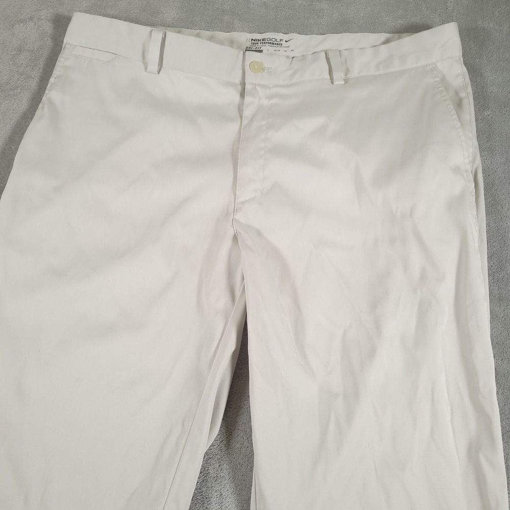 Nike Golf Pants Mens 38x32 Khaki Tour Performance Dri-FIT Straight Leg Stretch